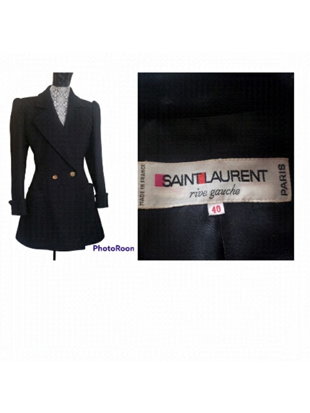 HP Vintage Saint Laurent Wool Jacket - Picture 1 of 15